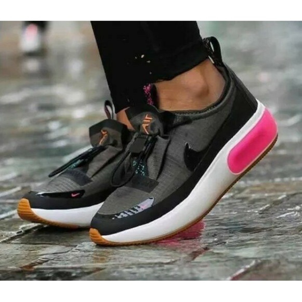 Nike Air Max Dia SE Olive Canvas Black Pink Womens Sneakers BQ9624-300